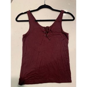 Burgundy tank top